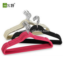 Factory wholesale black velvet suit hangers